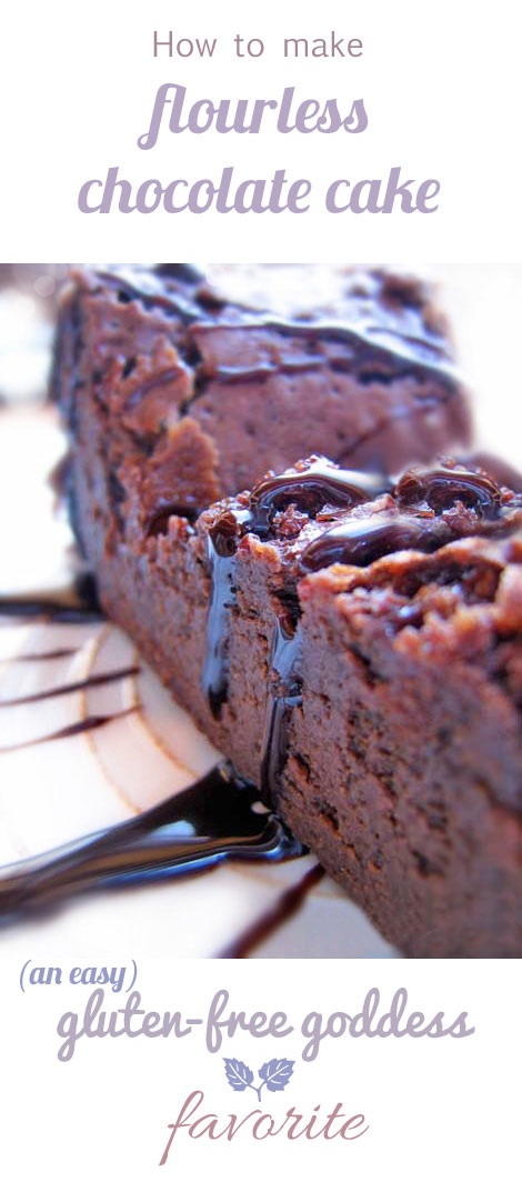 Karina's How to tips and recipe for her easy gluten-free Flourless Chocolate Cake.