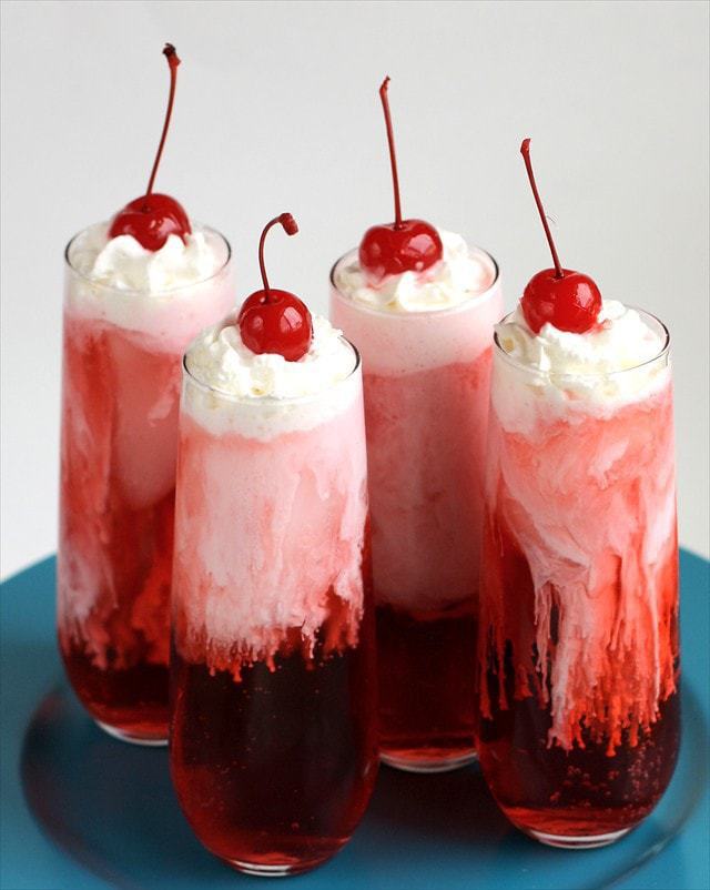 Italian Cream Soda Recipe made with sweet syrups, cream and club soda. It's a delicious & festive addition to any special occasion! 