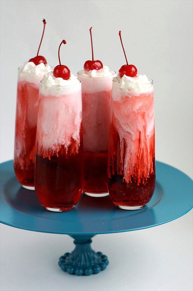 Italian Cream Soda Recipe made with sweet syrups, cream and club soda. It's a delicious & festive beverage for any special occasion!