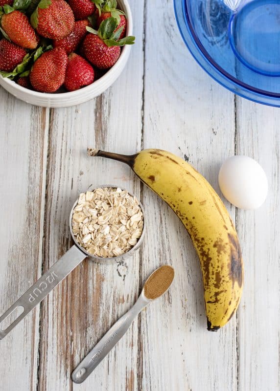 Ingredients for Banana Pancakes - Healthy, Quick, Simple, Delicious!
