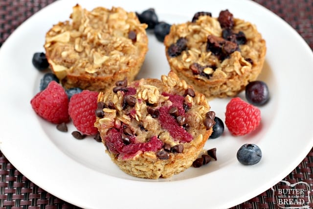 EASY BAKED OATMEAL CUPS - Butter with a Side of Bread