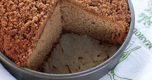 Gluten-Free Applesauce Cake with Cinnamon Crumb Topping