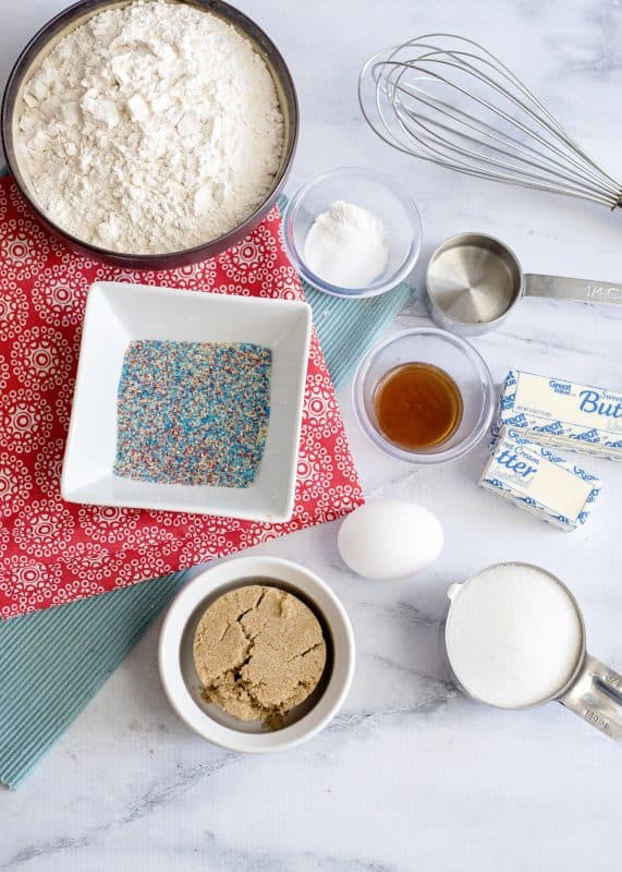 Ingredients For World's Best Chewy Sugar Cookies