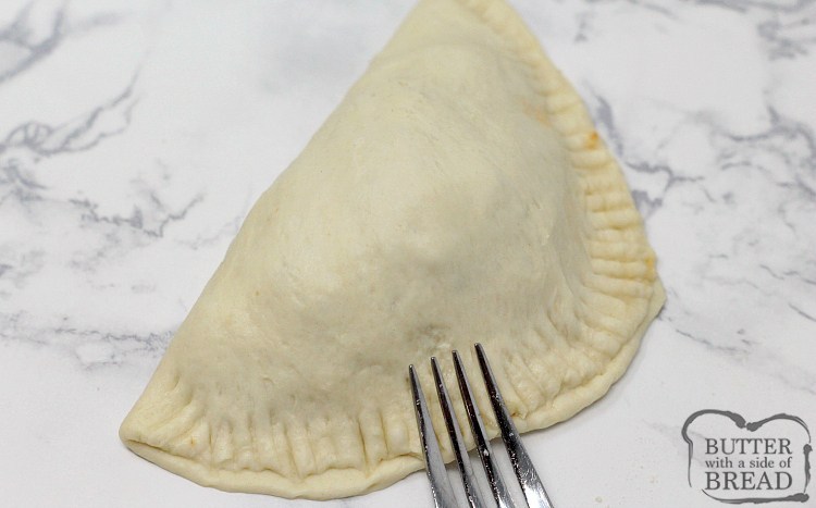 How to seal the edges of a homemade calzone