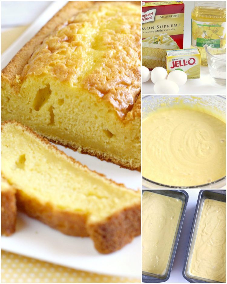 Step by step instructions on making lemon bread recipe