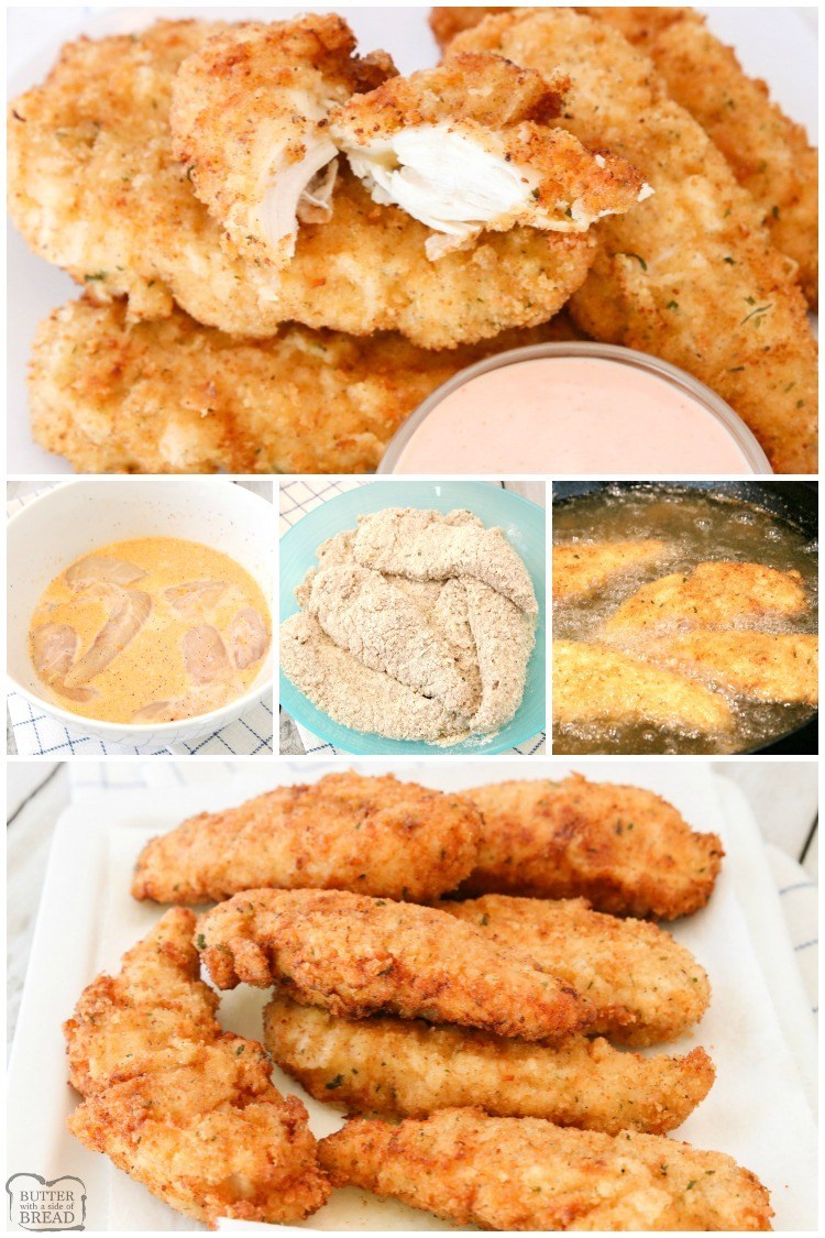 How to make homemade chicken strips. Chicken strips recipe you can make at home! 