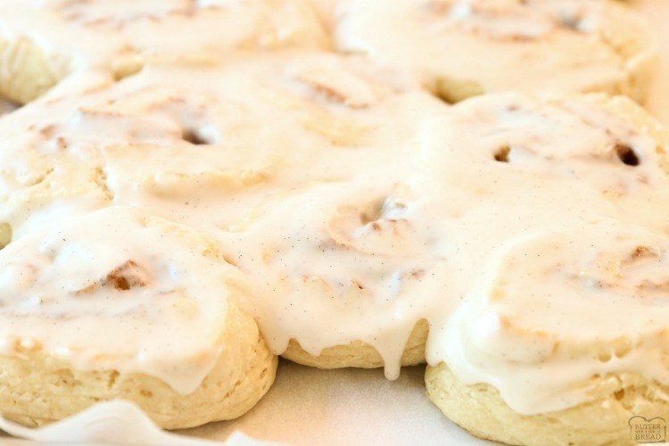 CINNAMON ROLLS WITHOUT YEAST - Butter with a Side of Bread