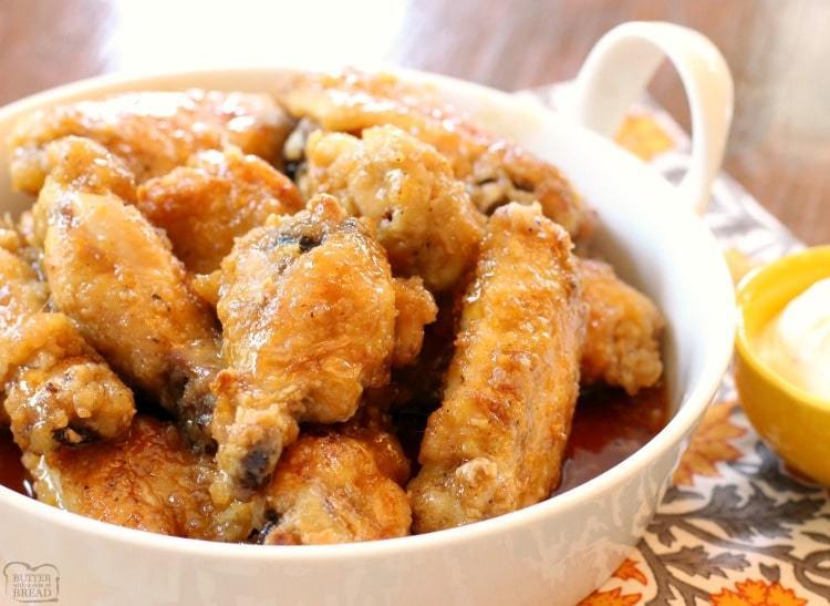 Honey Glazed Chicken Wings are easily my favorite kind of baked chicken wings. Smothered with a delicious sweet glaze, this baked chicken wings recipe are literally finger-lickin’ good!