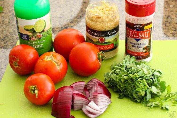 homemade salsa ingredients