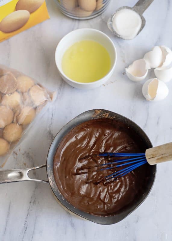 Chocolate Nilla Wafer Pudding