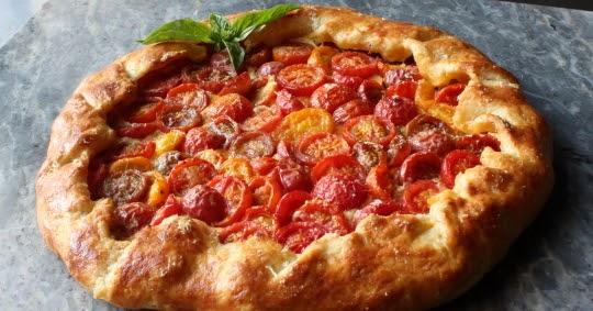 Cherry Tomato & Cheese Galette – Perfect for First Time Growers