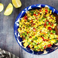 Summer Corn Salad with Curry and Lime