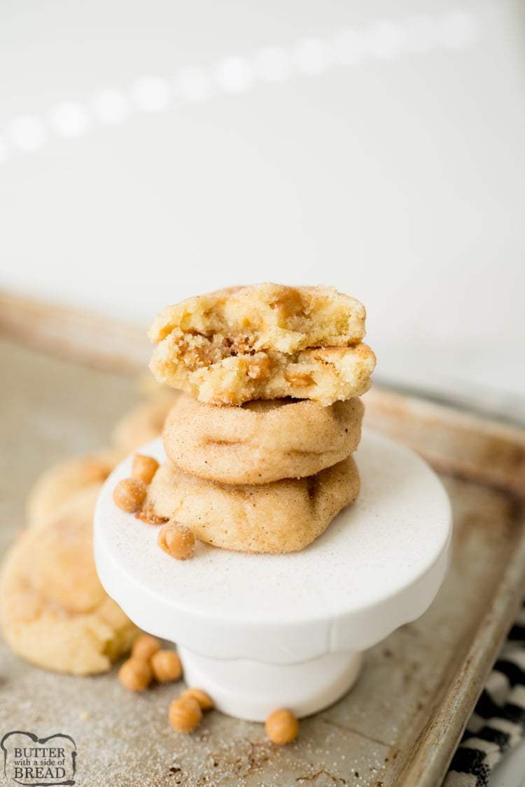 CARAMEL SNICKERDOODLE COOKIES - Butter with a Side of Bread
