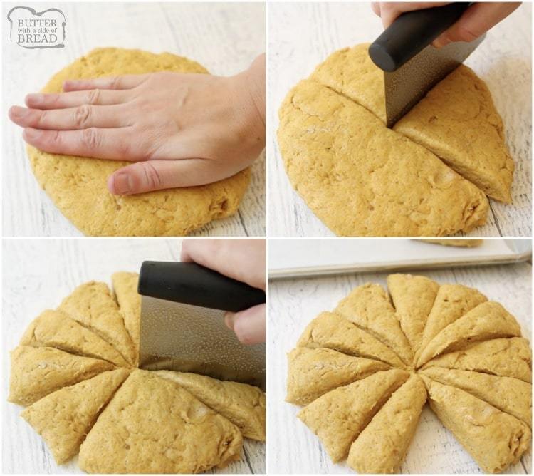 how to shape scones