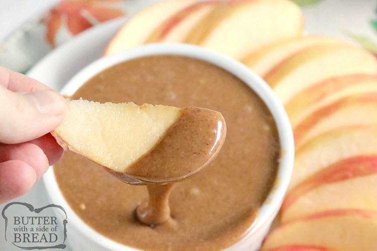 CINNAMON CARAMEL APPLE DIP - Butter with a Side of Bread