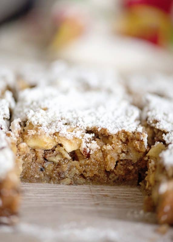 cut slice of Apple Orchard Snack Cake