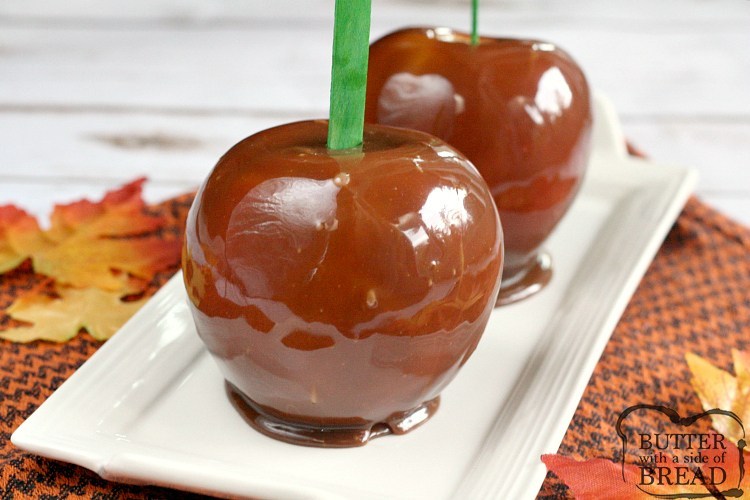 CHOCOLATE CARAMEL APPLES - Butter with a Side of Bread