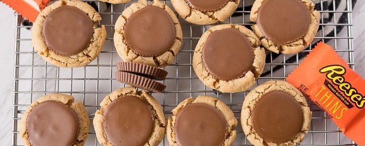 BEST PEANUT BUTTER CUP COOKIES EVER!