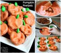 Pumpkin Pretzels made with just a few ingredients & are perfectly festive for Halloween! Tips for melting chocolate and the BEST tool to use.