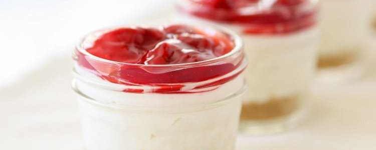 WHITE CHOCOLATE CHERRY CHEESECAKES - Butter with a Side of Bread