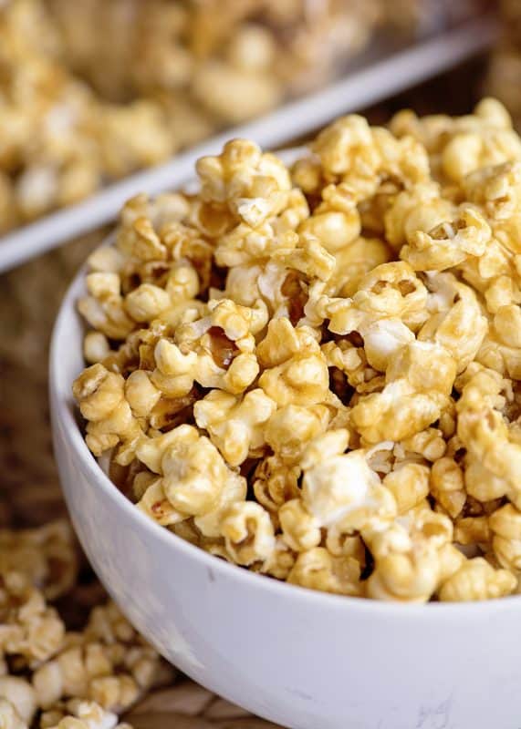 Homemade Caramel Corn - perfect for holiday munchies and great for gift giving!