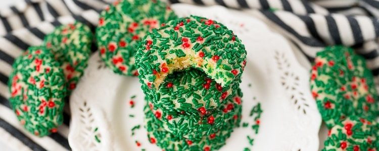 CHRISTMAS SPRINKLE SUGAR COOKIES - Butter with a Side of Bread