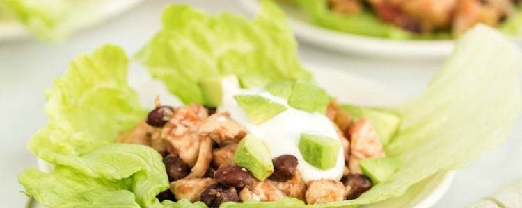 MEXICAN CHICKEN LETTUCE WRAPS - Butter with a Side of Bread