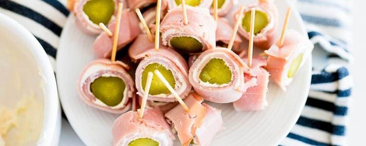 HAM PICKLE ROLL UPS - Butter with a Side of Bread