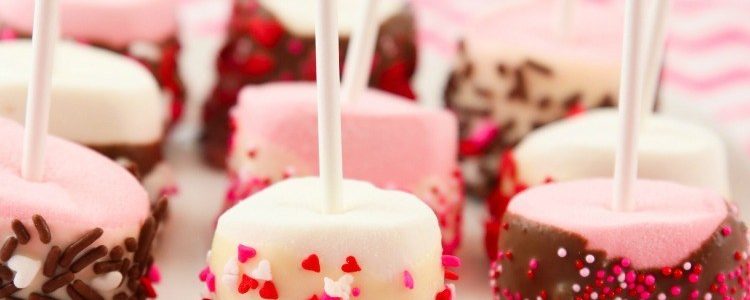 VALENTINES MARSHMALLOW POPS - Butter with a Side of Bread