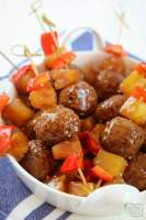 Teriyaki Meatballs recipe with pineapple that is easy to make and is so flavorful! Served as an easy dinner or appetizer, pineapple teriyaki meatballs are a crowd pleaser every time!