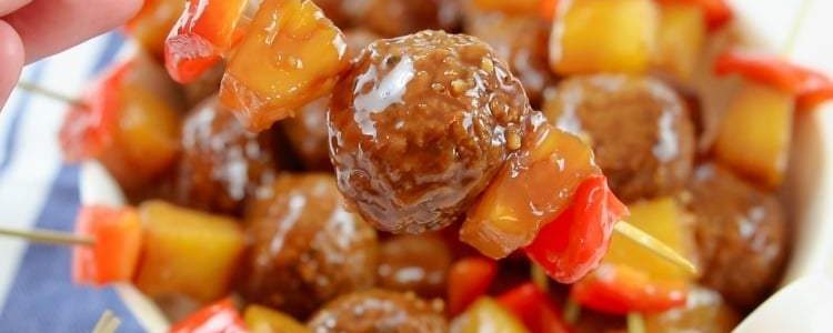 PINEAPPLE TERIYAKI MEATBALLS - Butter with a Side of Bread