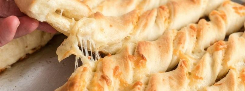 CHEESY BREADSTICKS - Butter with a Side of Bread