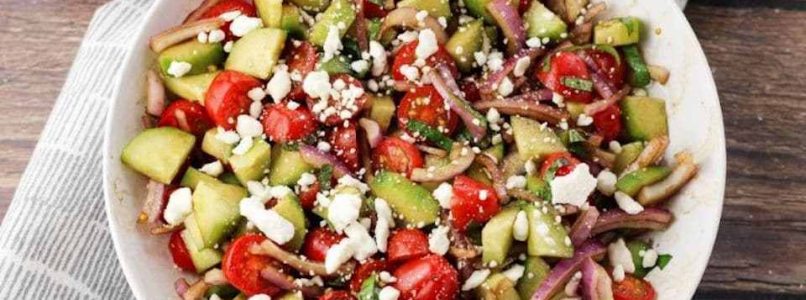 EASY CUCUMBER TOMATO SALAD - Butter with a Side of Bread