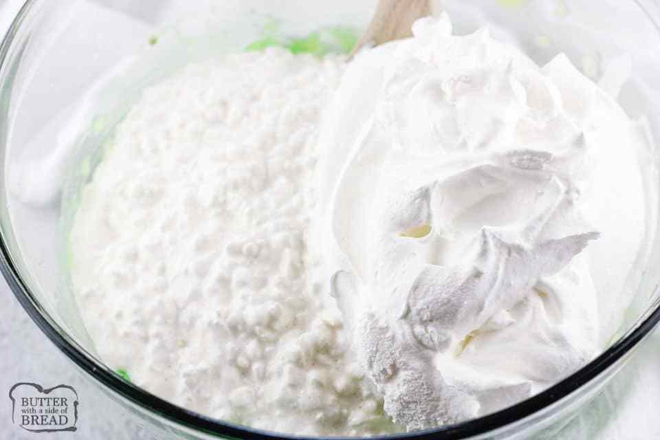 cottage cheese and whipped topping