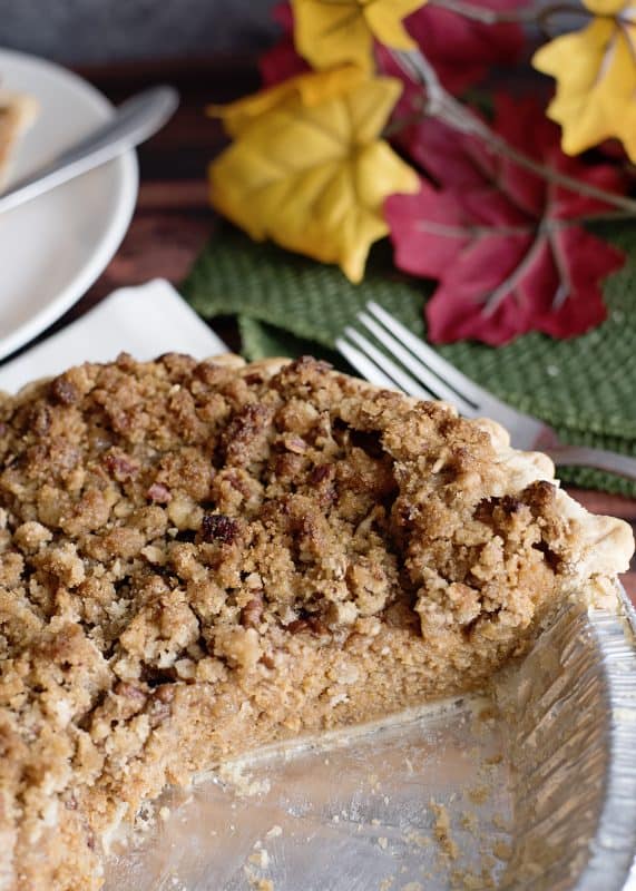 Classic Sweet Potato Pie with Streusel Topping