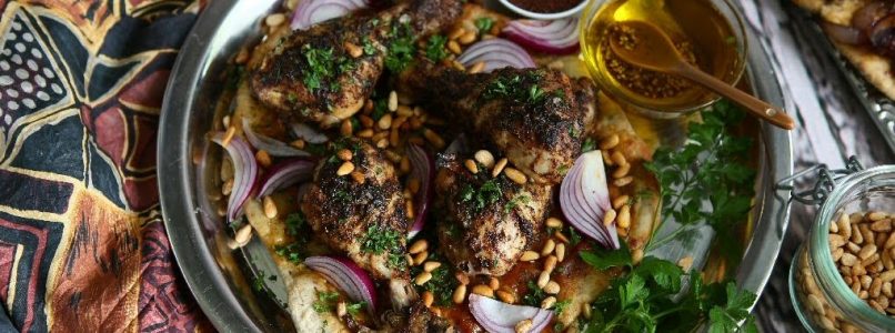 Mussakhan Palestinian Roast Chicken with Sumac and Red Onions