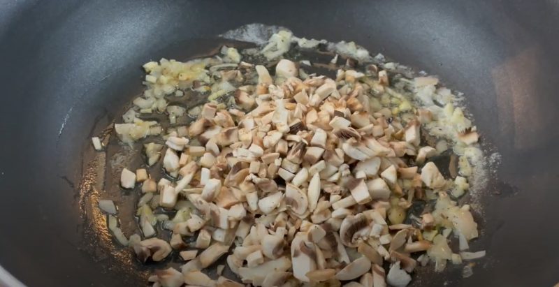 add mushroos to green bean casserole