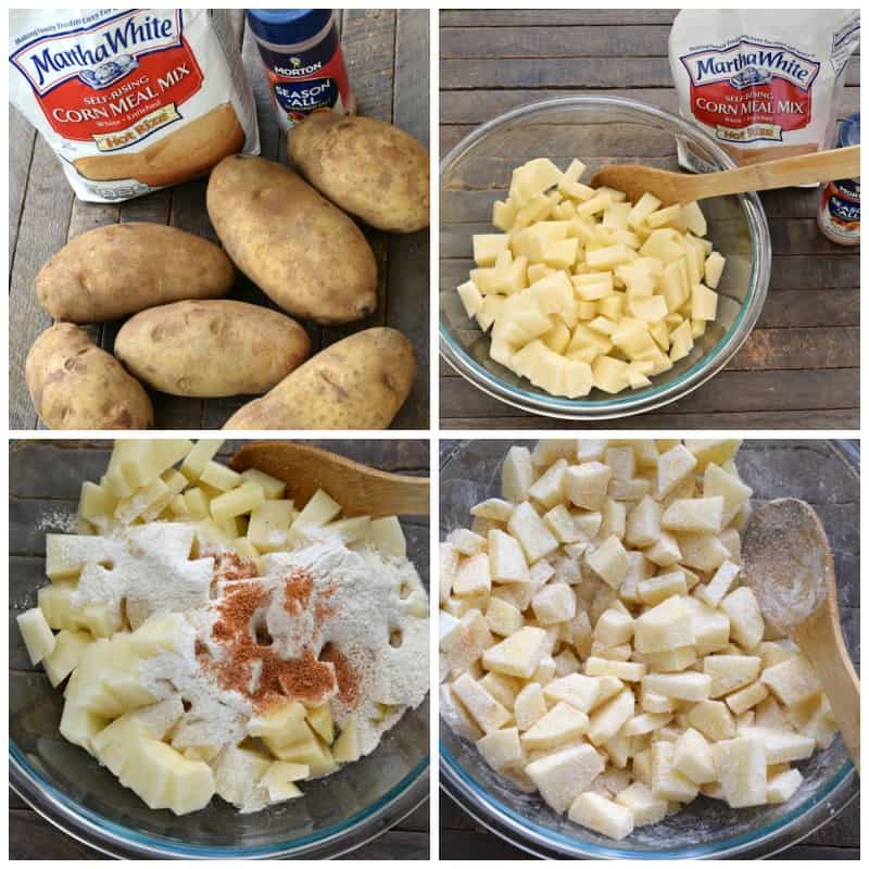 ingredients for fried potatoes