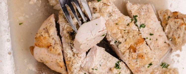 OVEN BAKED CHICKEN BREASTS - Butter with a Side of Bread