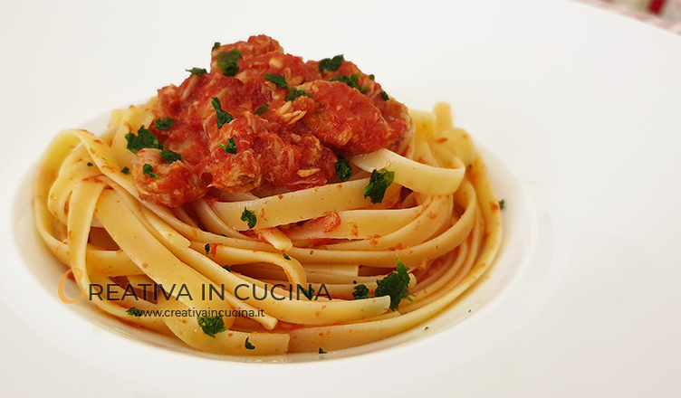 Linguine sauce and tuna recipe from Creativa in the kitchen