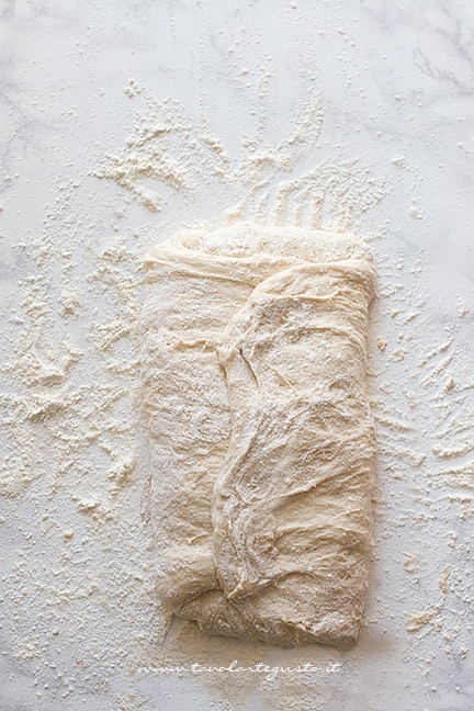 folds of scone dough