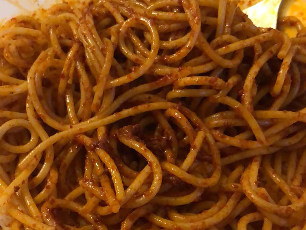 spaghetti with sardine