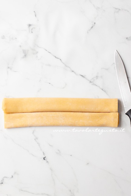 dough and preparation of pappardelle - Recipe by Tavolartegusto