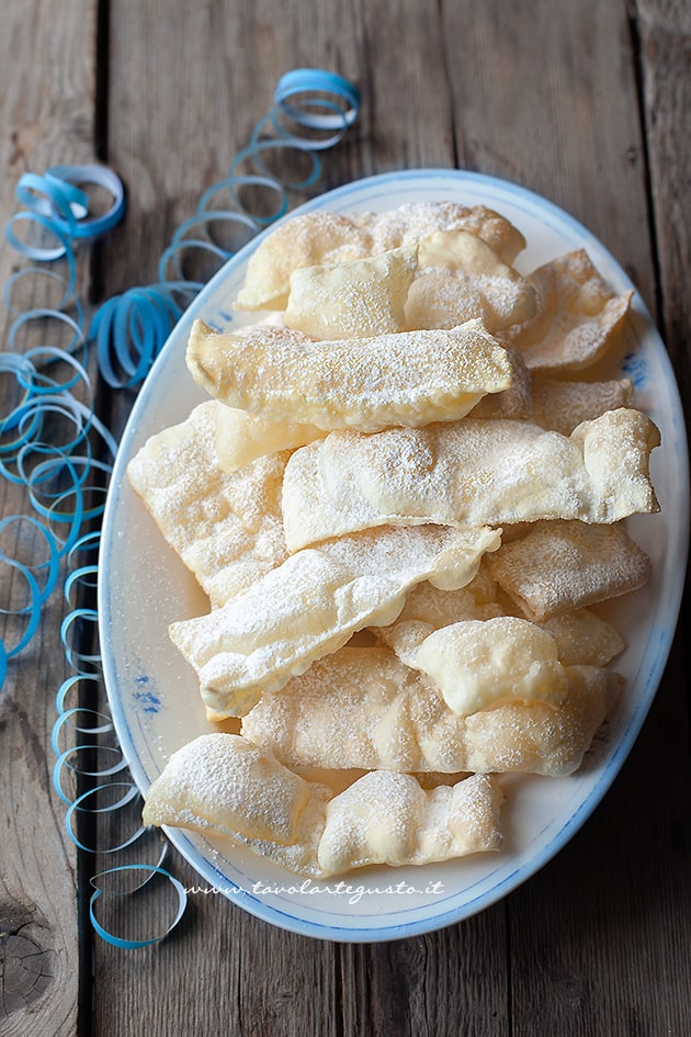 chiacchiere without eggs tablertegusto - Recipe by Tavolartegusto