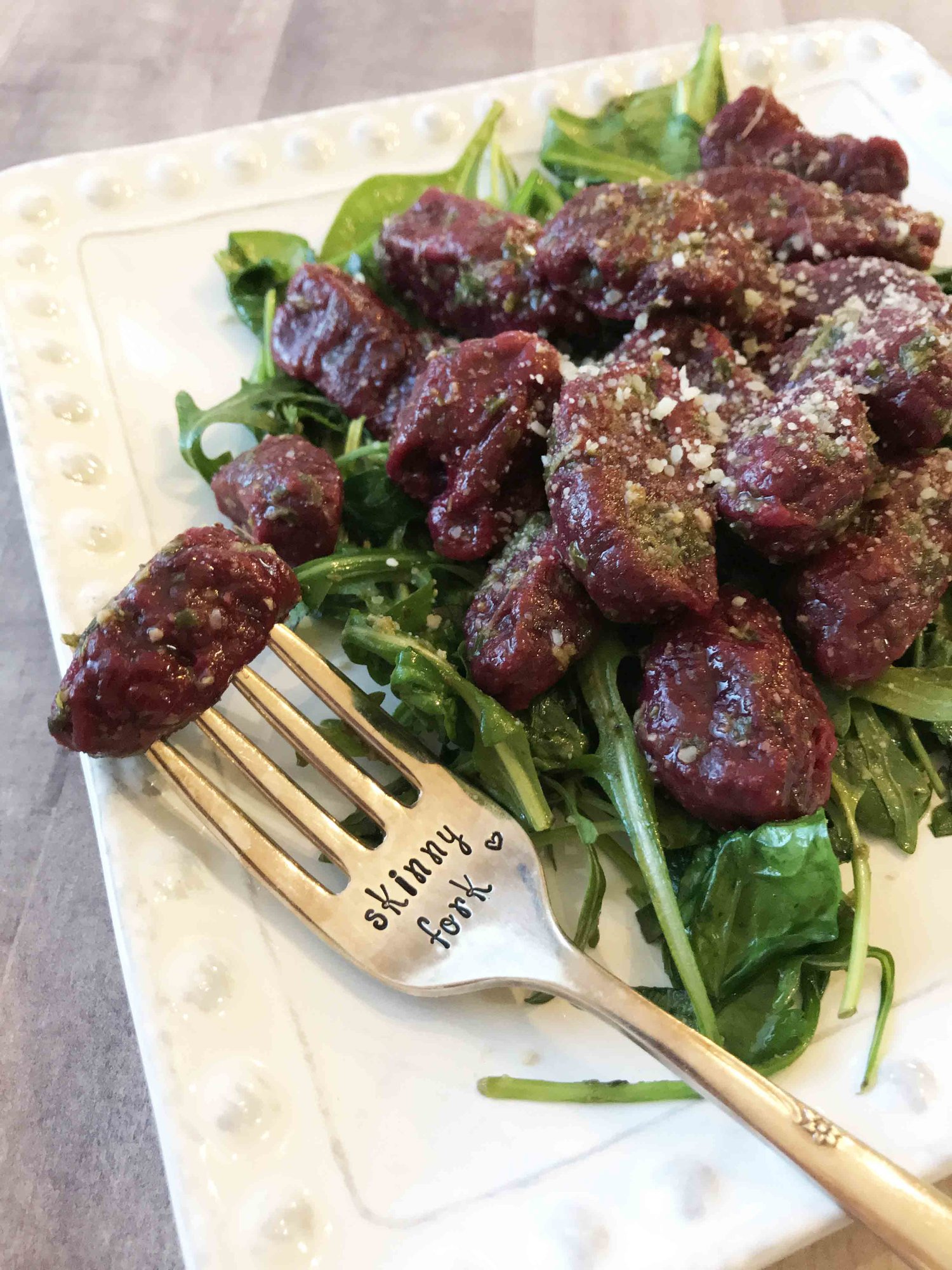3 Ingredient Beet Gnocchi — The Skinny Fork