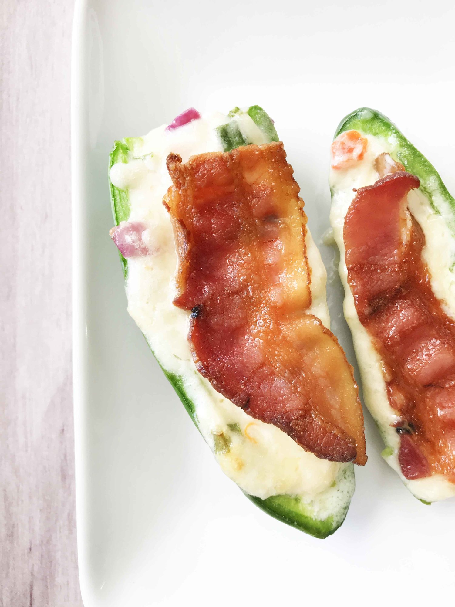 3 Ingredient Pimento Cheese Stuffed Jalapeño Poppers — The Skinny Fork