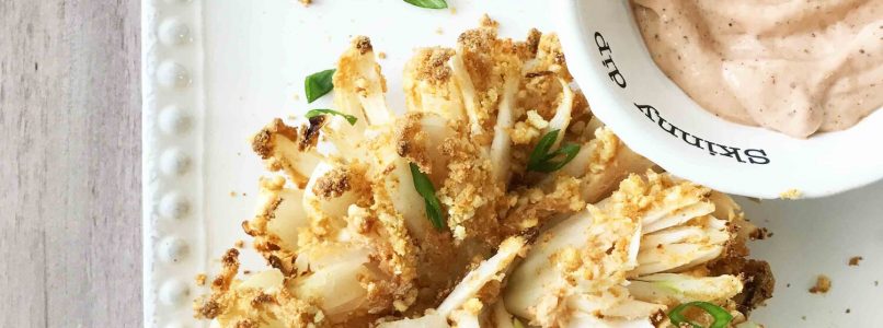 Air-Fryer Blooming Onion — The Skinny Fork