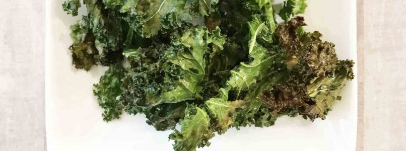 Air Fryer Parmesan Kale Chips — The Skinny Fork
