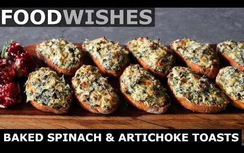 Baked Spinach & Artichoke Toasts – Hot Dipping Without Dipping