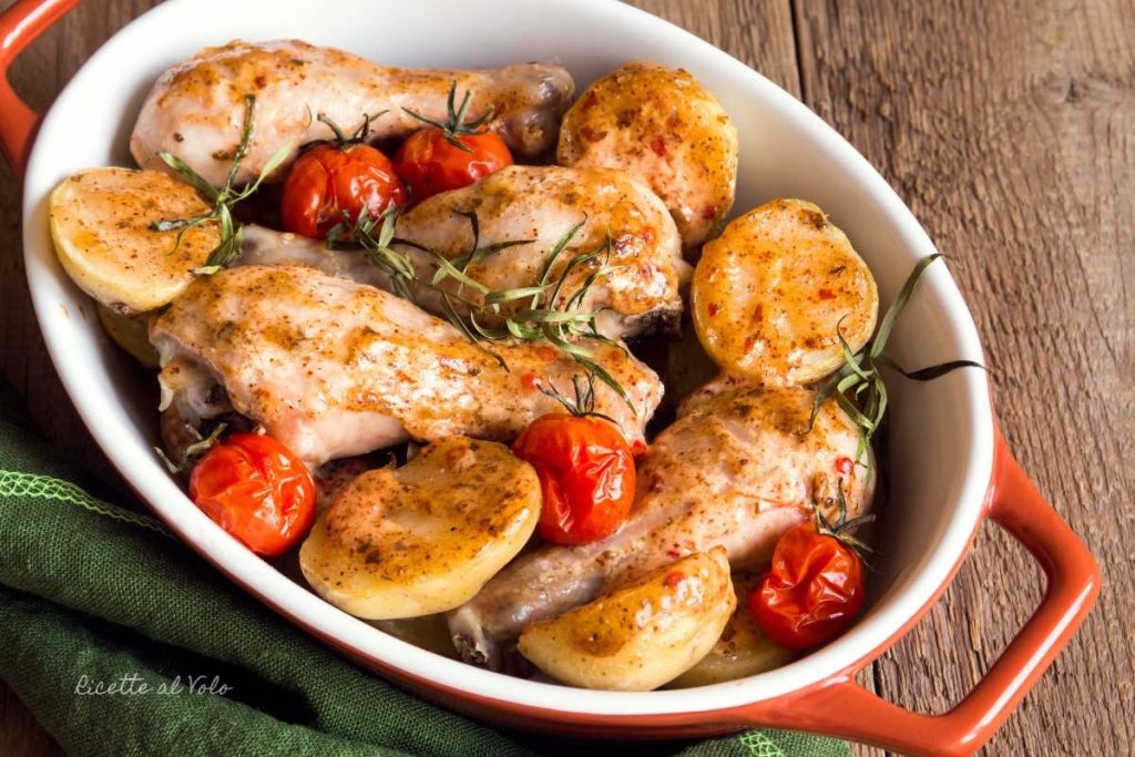 CHICKEN-THEGS-baked-with-POTATOES